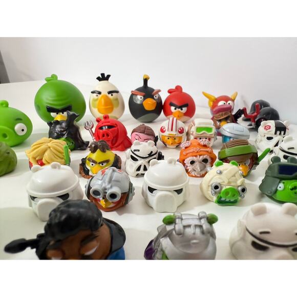 Angry Birds Star Wars Mini Bubble Head Figure Lot – 34 Figurines - Picture 3 of 10